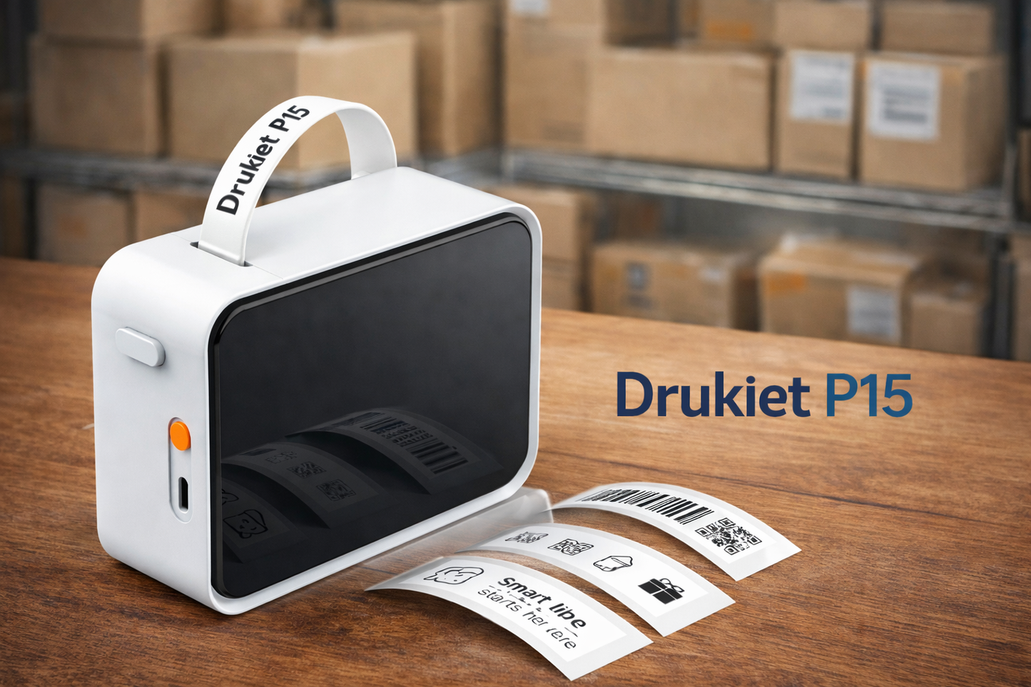 Drukiet P15 – Przenośna Drukarka Etykiet Bluetooth